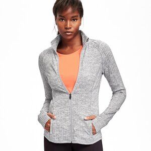 Old Navy Active Women's Go-Dry Cool Herringbone Compression Jacket Size L